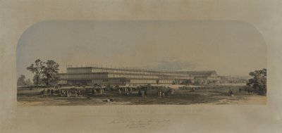Budynek na Wielką Wystawę w Londynie, 1851 autorstwa English School