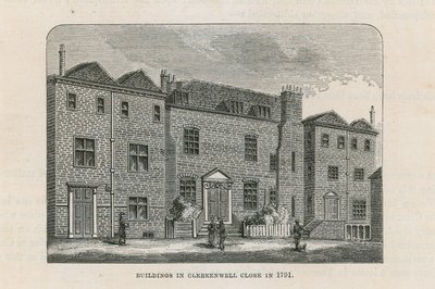 Budynki w Clerkenwell Zamknij w 1791 r. autorstwa English School