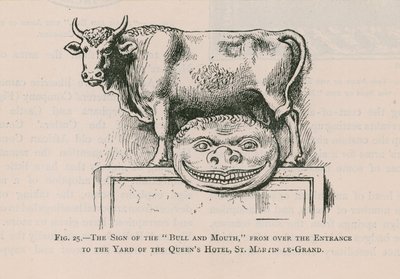Bull and Mouth, Queens Hotel, St Martin Le Grand autorstwa English School