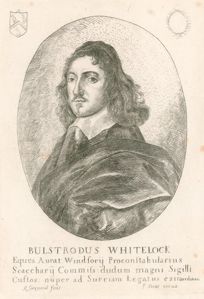 Bulstrode Whitelock (1605-75), komisarz Wielkiej Pieczęci pod Cromwellem autorstwa English School