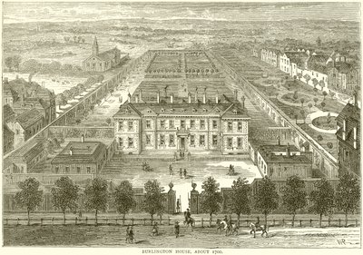 Burlington House, około 1700 autorstwa English School