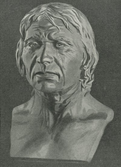 Popiersie człowieka z Cro-Magnon autorstwa English School