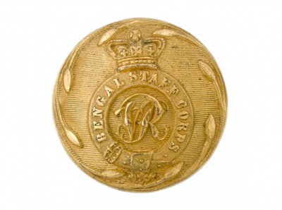 Button, bengalski korpus sztabowy, 1861-1876 autorstwa English School