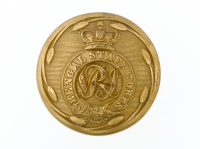 Button, bengalski korpus sztabowy, 1876-1891 autorstwa English School