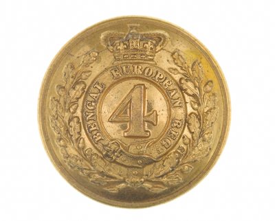 Guzik, oficer, 4. bengalski europejski pułk, 1855-1861 autorstwa English School