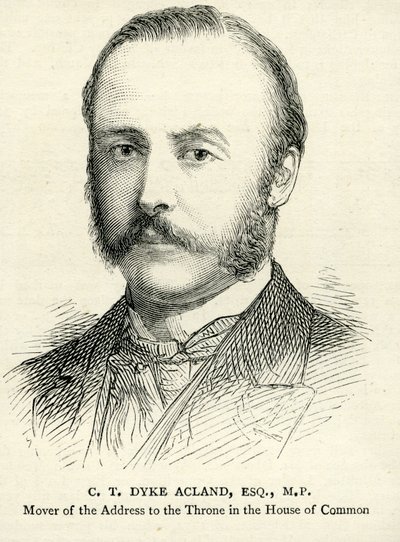 C. T. Dyke Acland Ilustracja z grafiki 17 lutego 1883 r. autorstwa English School