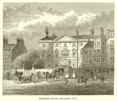 Cambridge House, Piccadilly (1854) autorstwa English School