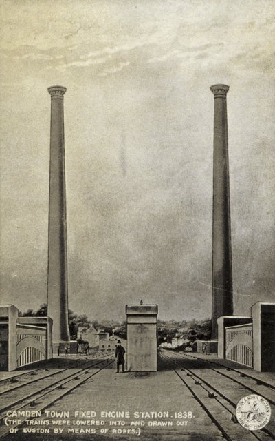 Stała stacja silnika Camden Town, 1838 r autorstwa English School