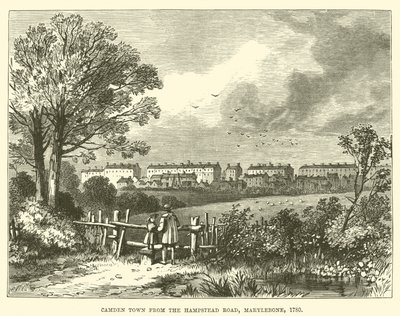 Camden Town od Hampstead Road, Marylebone autorstwa English School