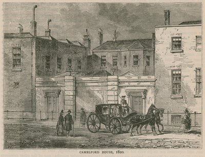 Camelford House, Londyn, 1820 autorstwa English School