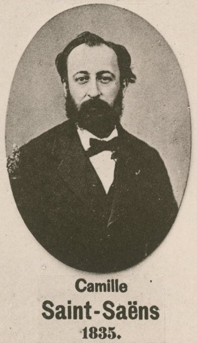 Camille Saint-Saens (grawerunek) autorstwa English School