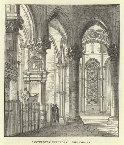 Katedra w Canterbury, korona autorstwa English School