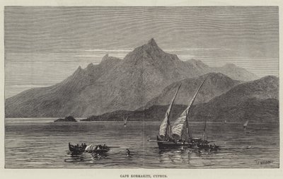 Cape Kormakiti, Cypr (grafika) autorstwa English School