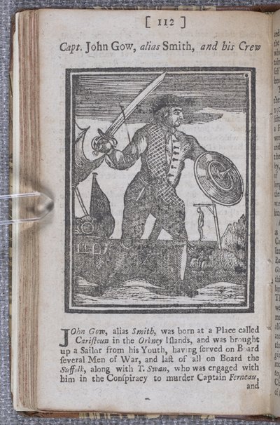 Kapitan John Gow, alias Smith autorstwa English School
