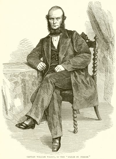 Kapitan William Wilson z Emilie St. Pierre autorstwa English School