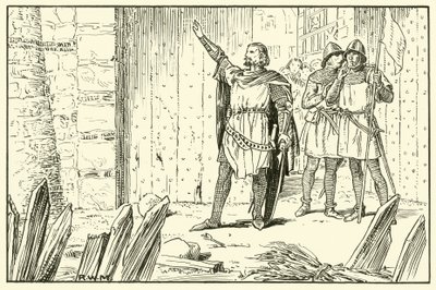 Kapitan Calais Hails the English (atrament na papierze) autorstwa English School