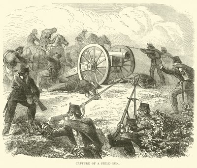 Zdobycie działka polowego, październik 1870 autorstwa English School