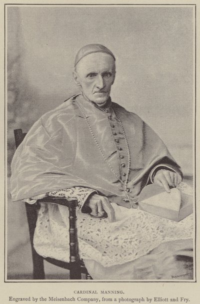 Kardynał Manning (grawerunek) autorstwa English School