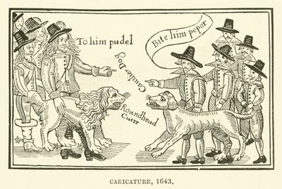 Karykatura, 1643 autorstwa English School
