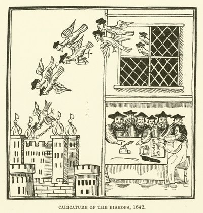 Karykatura biskupów, 1642 autorstwa English School