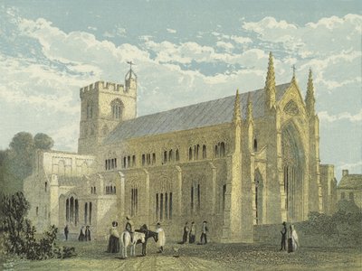 Katedra w Carlisle, widok na południowy wschód autorstwa English School