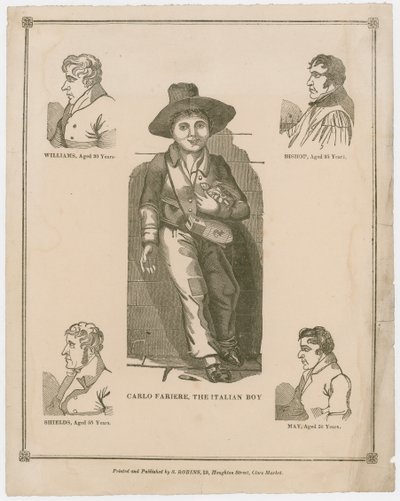 Carlo Fariere, włoski chłopiec autorstwa English School
