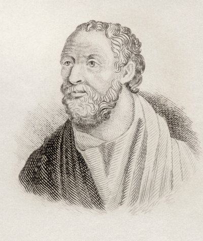 Карнеадс, 1825 онд хэвлэгдсэн "Краббесын түүхэн толь бичиг"-ээс autorstwa English School