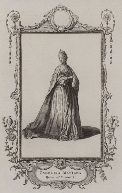 Caroline Matylda, królowa Danii autorstwa English School