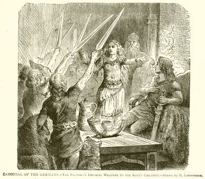 Karuzela Niemców.--Picie Balthenów Witamy w Kings Children autorstwa English School