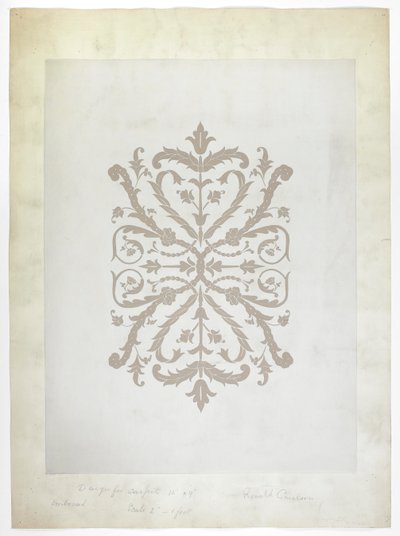 Projekt dywanu (wc na papierze) autorstwa English School