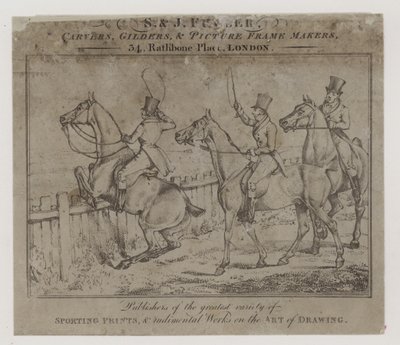 Carvers and Gilders, S i J Fuller, karta handlowa autorstwa English School