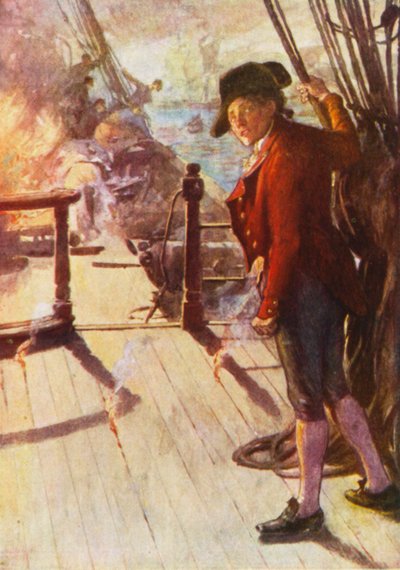 Casabianca (kolorowa litografia) autorstwa English School