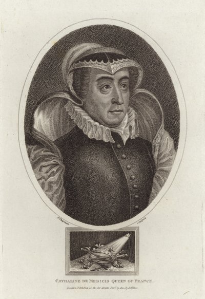 Katarzyna de Medicis królowa Francji autorstwa English School