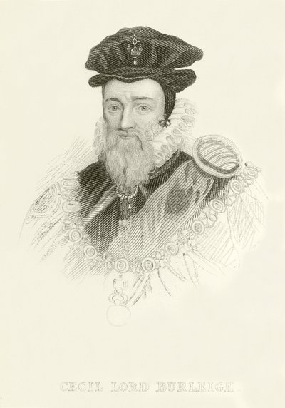 Cecil Lord Burleigh autorstwa English School