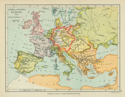 Europa Środkowa i Zachodnia (druk kolorowy) autorstwa English School