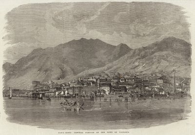 Centralna część miasta Victoria w Hongkongu autorstwa English School