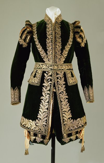 Strój ceremonialny, 1821 (materiał) autorstwa English School