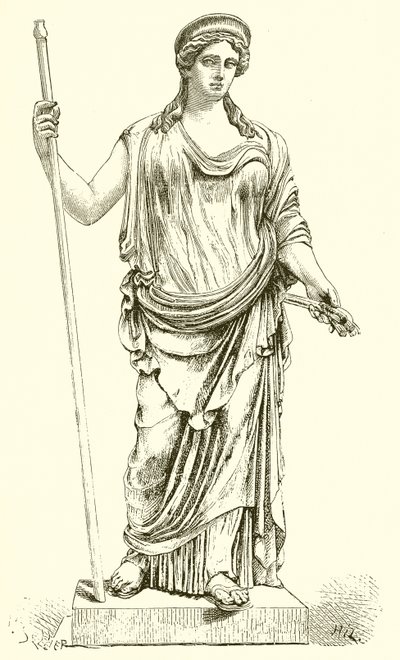 Ceres znaleziona w Ostii w 1856 r. (Muzeum Watykańskie) autorstwa English School
