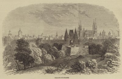 Chalons-sur-Marne (grawerowanie) autorstwa English School