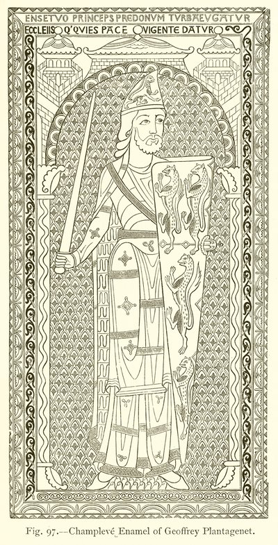 Emalia Champleve Geoffreya Plantageneta autorstwa English School