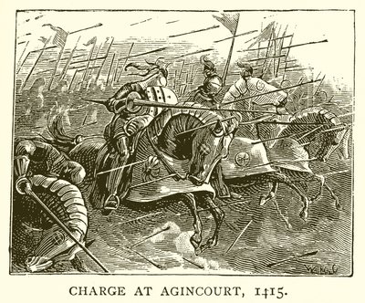 Opłata w Agincourt, 1415 autorstwa English School