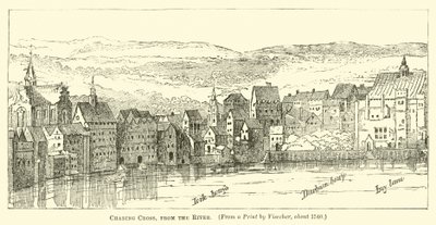 Charing Cross, z rzeki autorstwa English School