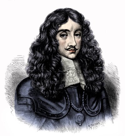 Karol II, król Anglii, ilustracja z "Cassell
