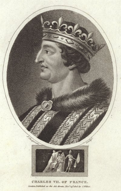 Karol VII z Francji autorstwa English School
