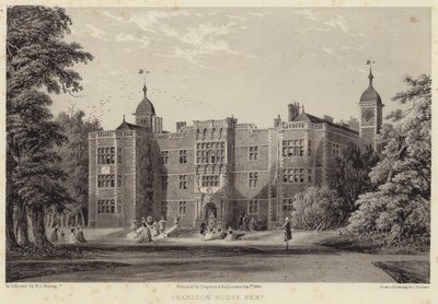 Charlton House, Kent (grawerowanie) autorstwa English School