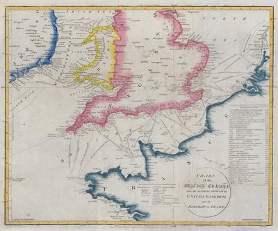 Wykres kanału La Manche autorstwa English School