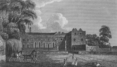 Cheshunt House, Hertfordshire (grawerowanie) autorstwa English School