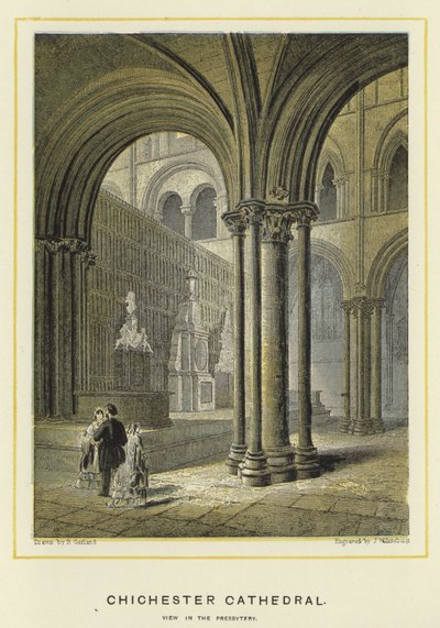Katedra Chichester, widok na prezbiterium autorstwa English School