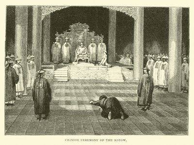Chińska Ceremonia Kotowa autorstwa English School