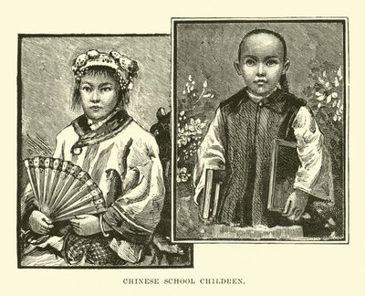 Chińskie dzieci w wieku szkolnym autorstwa English School